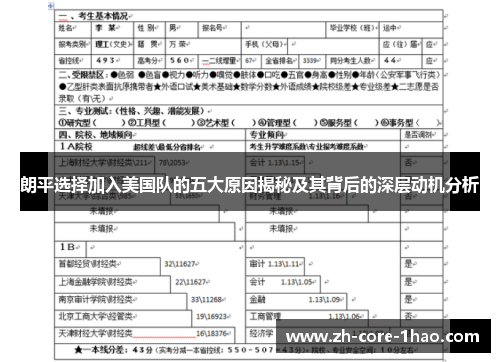 朗平选择加入美国队的五大原因揭秘及其背后的深层动机分析